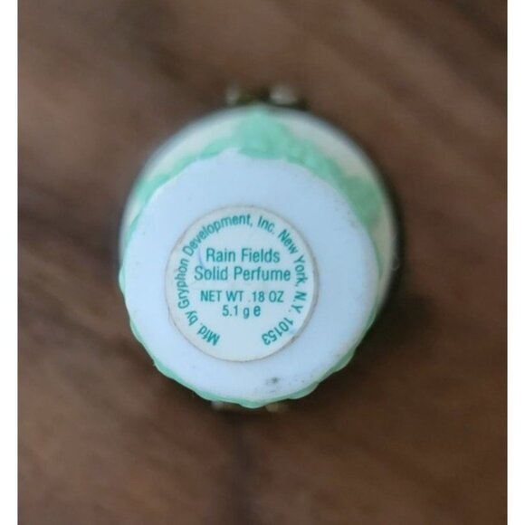 Vtg Gryphon Rain Fields Solid Perfume Bluebird in Birdbath Sundial Trinket Box - Picture 5 of 5